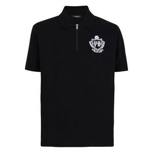 Balmain Black Polo Shirts Men